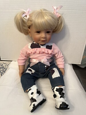 Adora Toddler  I Love Moo  20  Doll Pink Cow Girl Outfit Pig Tails New