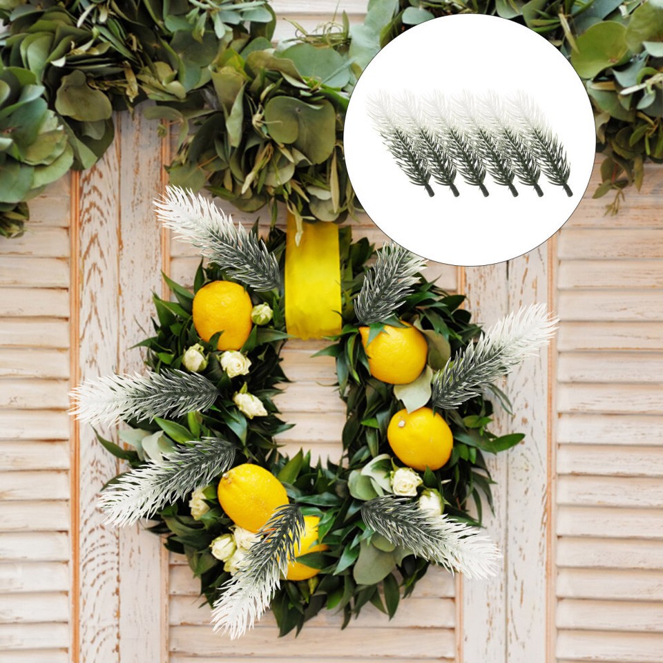 30 PCS Christmas Artificial Pine Needles Spruce Branches for Decoration