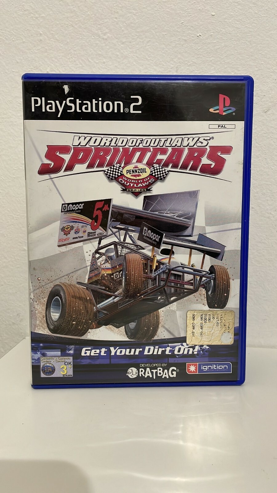 Jeu World Of Outlaws Sprint Cars - Sony Playstation 2 Ps2 Complet Italien