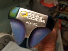 RH Ray Cook M1-3G Blue Mallet Putter 33.5" Right Hand VGC