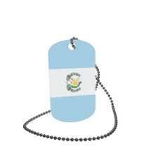 Dog Tag Flag Bunting Guatemala Dog Tag Aluminium 30 x 50mm