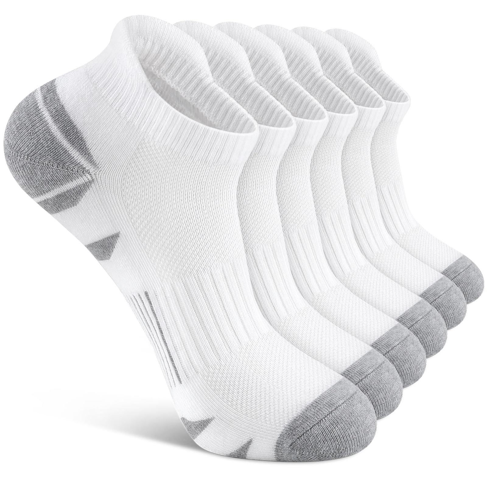 Ankle Socks for Men Low Cut Cushioned Socks Athletic Running Sports Socks for...-image