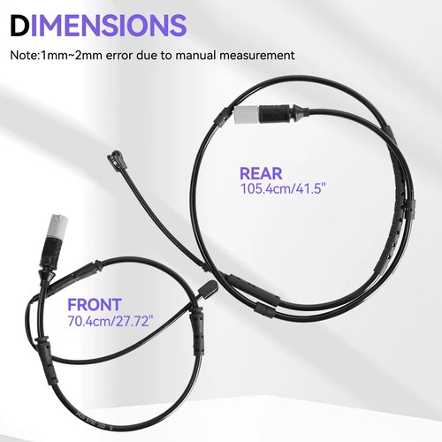 Set of 2PCS Front Rear Brake Pad Wear Sensor For BMW F30 F31 F32 F33 320i 328i - Picture 5 of 7