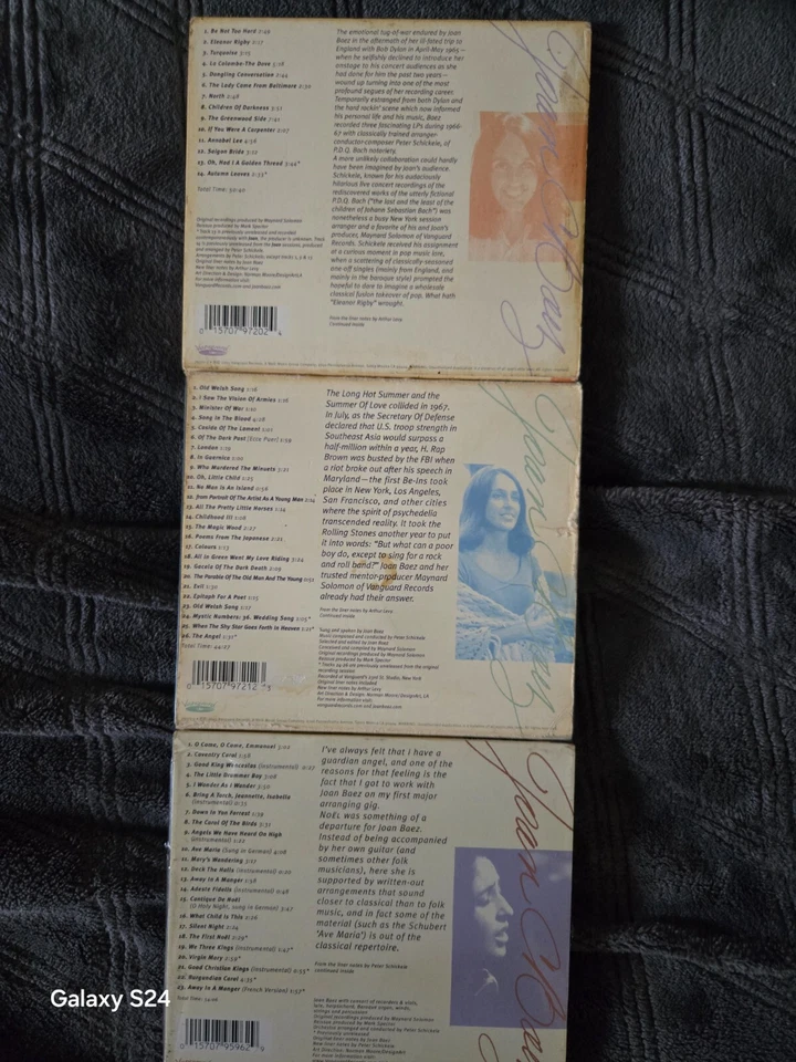 JOAN BAEZ TRILOGY-"JOAN,"NOEL"AND " BAPTISM"EXC CD'S/. 1966-1968. Foto 2 de 4
