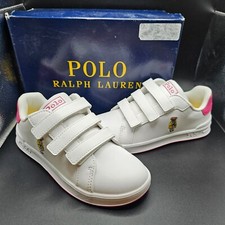 Girl's POLO RALPH LAUREN Heritage Court II Bear EZ Sneakers Little Kids Size 2