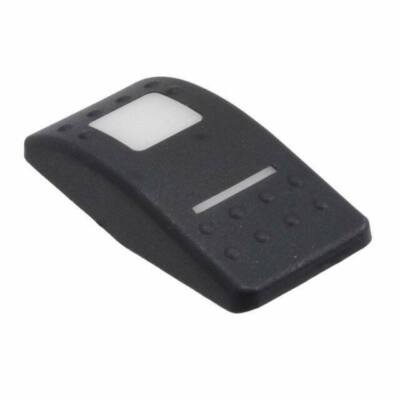 1 x CAP ROCKER RECT SCHWARZ/WEISS OBJEKTIV