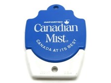 Vintage Canadian Mist Whisky Keychain Blue Pl...