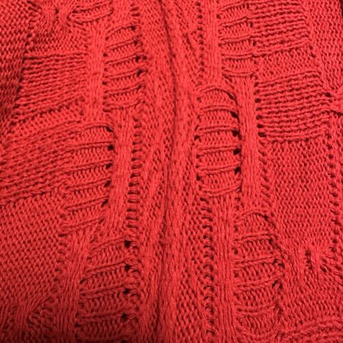 Vintage 90s Coogi 3D Textured Knit Red Sweater Short Sleeves Size XL - Picture 6 of 21