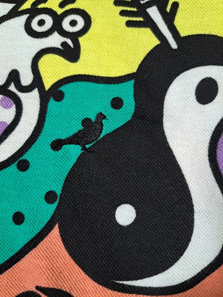 Camisa Polo Rara Staple X Steve Harrington Para Hombre Talla Mediana Manga Corta Artista Foto 4 de 4