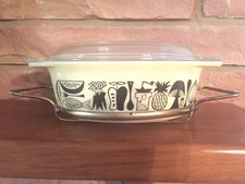 Pyrex 043 Rare Mod Kitchen 1958 Promotional Covered Casserole