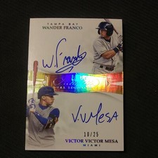 2019 Panini Flawless RC  Dual Auto Wander Franco V.V. Mesa 10/25 💥💥 Sharp card