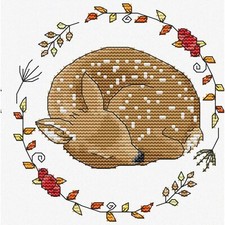 Deerly Stitched Hibernate Kit - Easy Patterns for Cross Stitching  Embroidery,