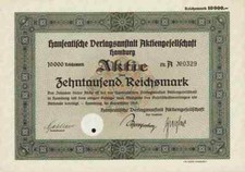 Hanseatische Verlagsanstalt 1935 Hamburg B&uuml;cherborn Buchhaus Berlin Wien 10.000