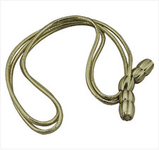 GENUINE U.S. ARMY HAT CORD: GENERAL OFFICER - GOLD MYLAR WITH GOLD ACORNS
