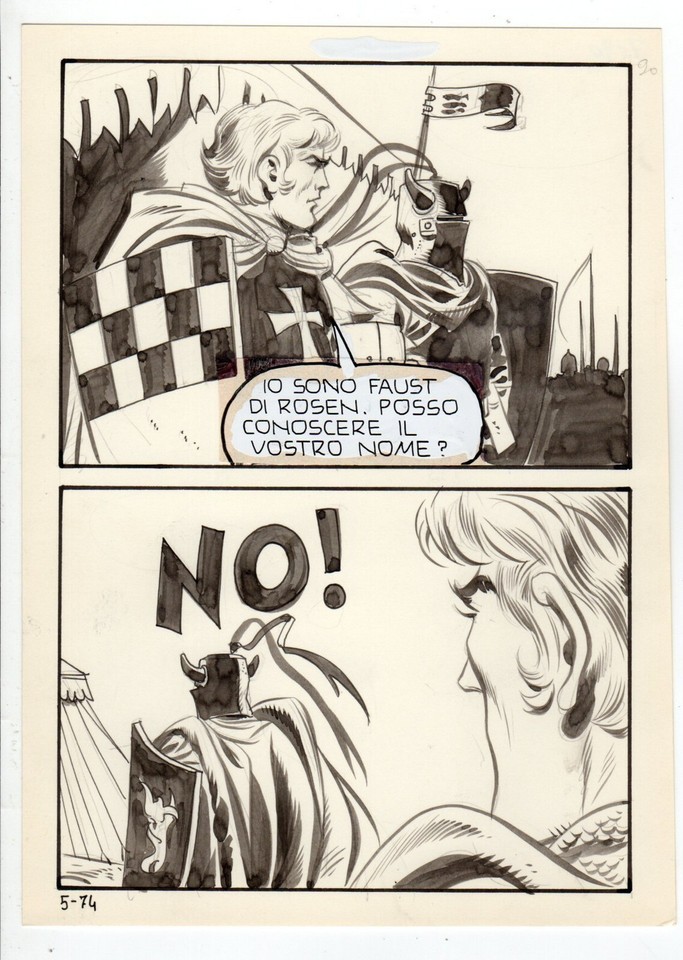 LEONE FROLLO - ORIGINAL LUCIFER TABLE Comic Art