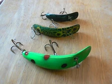 Luhr-Jensen Kwikfish K14 Green w/Red & Black Spots + 2 Kwikfish 3.25" and 2.5"