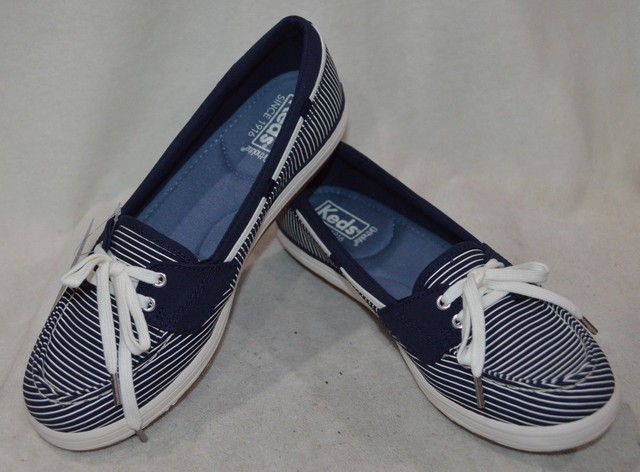 keds navy slip on