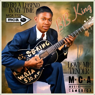 7'' B.B. KING Love Me Tender ELVIS PRESLEY Legend In My Time MCA UK 1982 like NEW
