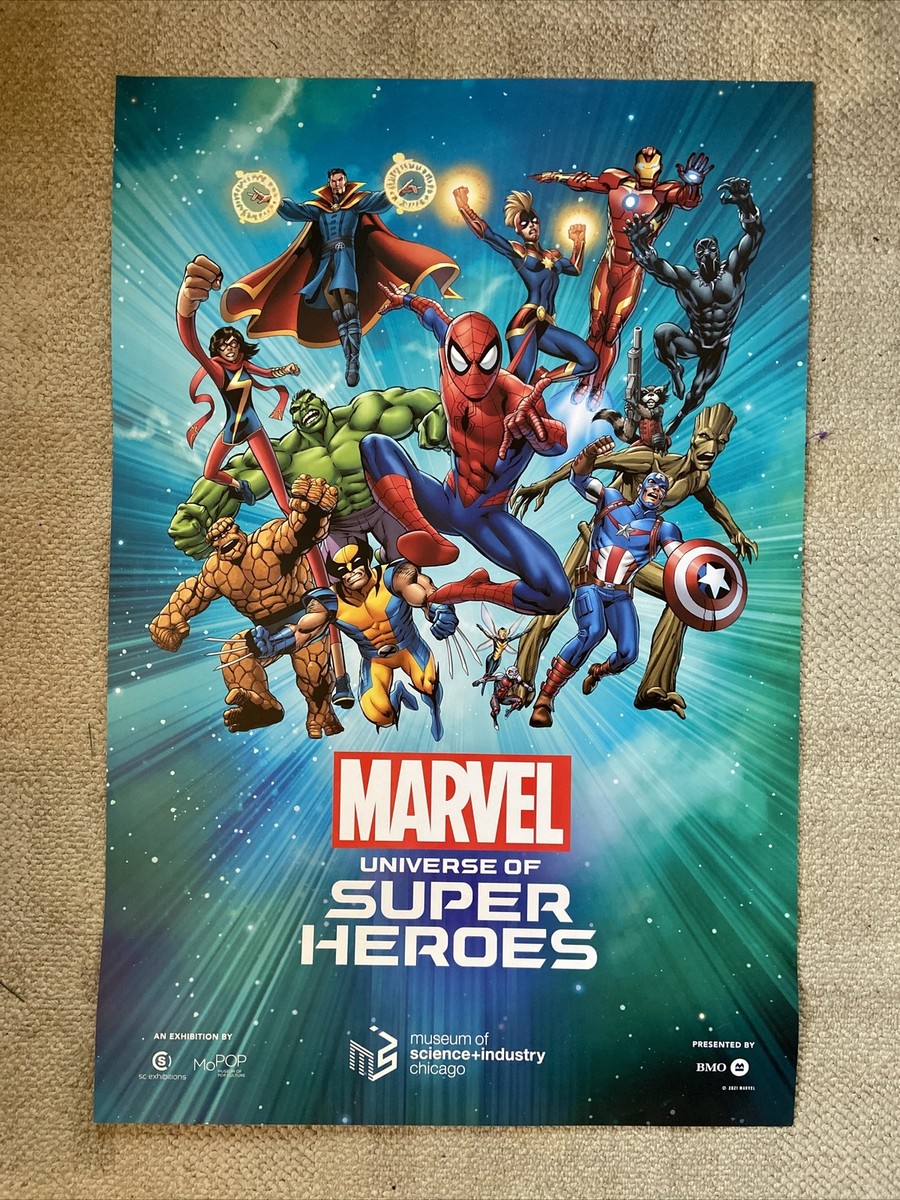 Maxi Poster Marvel Heroes Attack 61x91,5 Cm - AMBROSIANA, Carta FSC, Collezione Pyramid