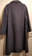 Manteau vintage gris femme pure laine vierge années 80 , Kärner Taille 42