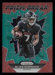 2023 Panini Prizm Prizm Break Prizms Green #8 Bijan Robinson