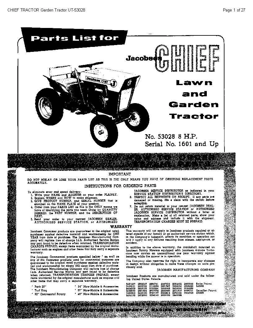 Jacobsen Garden Tractor Parts Fasci Garden