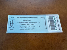 2009 IFAF Junior World Championship Football Ticket Bronze Medal Japan Mexico