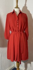 Raul Torre Arganza Size 50 Eu/22 Uk Dress Red Belt Casual Party 95