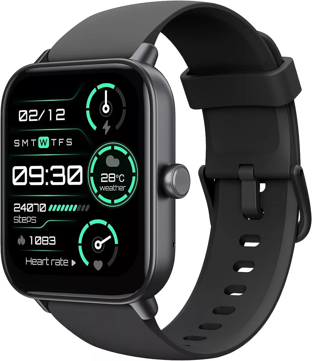 Montre Connectée Homme Femme Alexa et Podometre 1,8 Smartwatch 100 Sports  Cardio