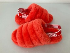 UGG Coral Fluff Slide Sheepskin Slipper Sandals Size 7