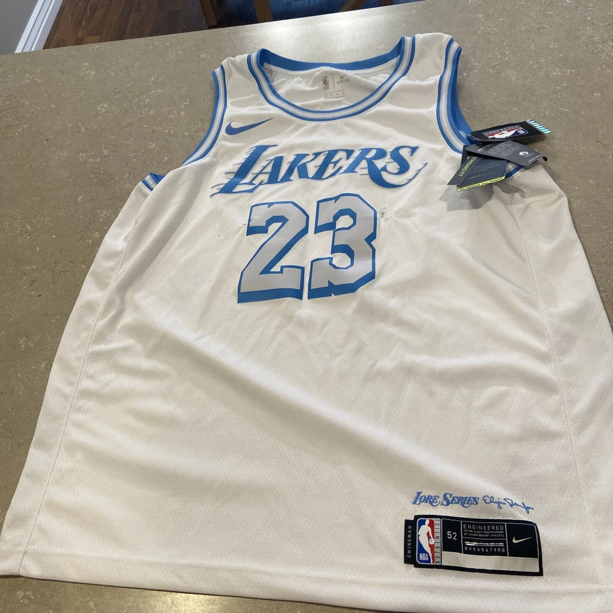 Nike Lebron James Lakers Lore Series 2021 Sz XXL Swingman Jersey