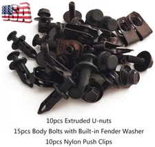 Fastener Rivet Clips Engine Under Cover Mud Flaps Splash Shield Guard Body Bolts
