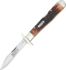 MR 109 Marbles Outdoors Knives Stag Bone Handles Folding Guard Lock back Knife