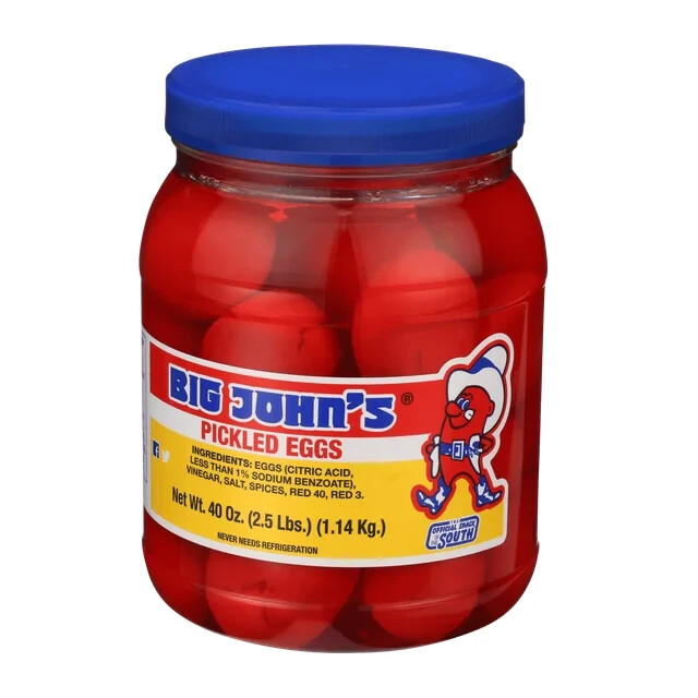 LIMITED TIME DEAL! Big John's Pickled Eggs 40 oz Jar, FREE SHIPPING! eBay