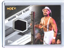 WWE Andrade Cien Almas NXT 2017 Topps Event Used Shirt Relic Card SN 86 of 199