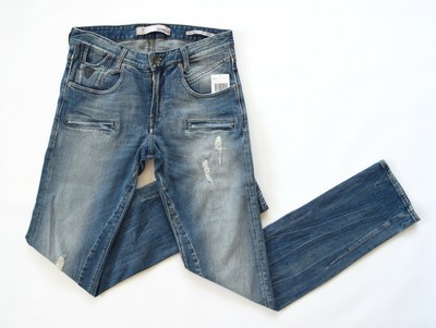 GUESS Men's Alameda Slim Tapered Moto 