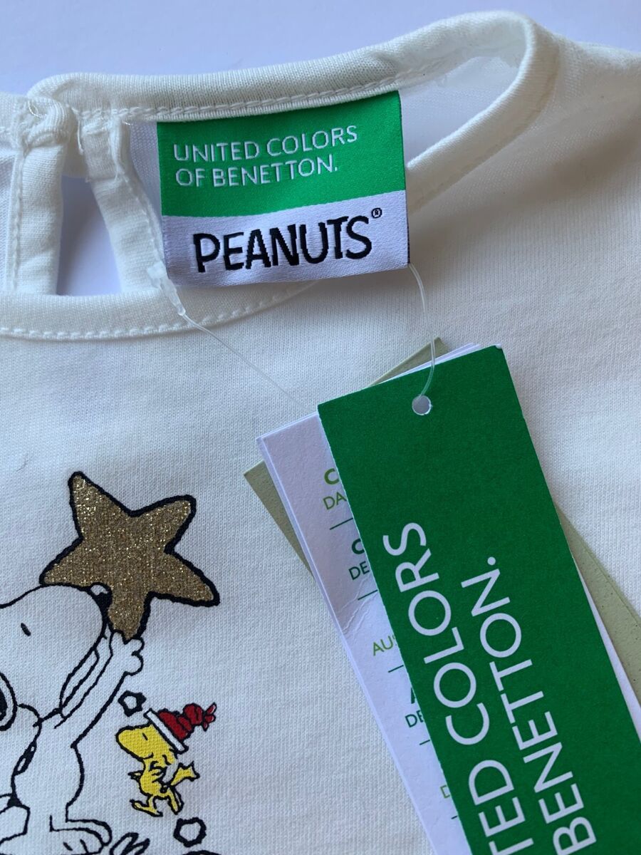 Girls 18 24 Mths Snoopy Peanuts Cream L S Top United Colors of Benetton RRP 13 eBay