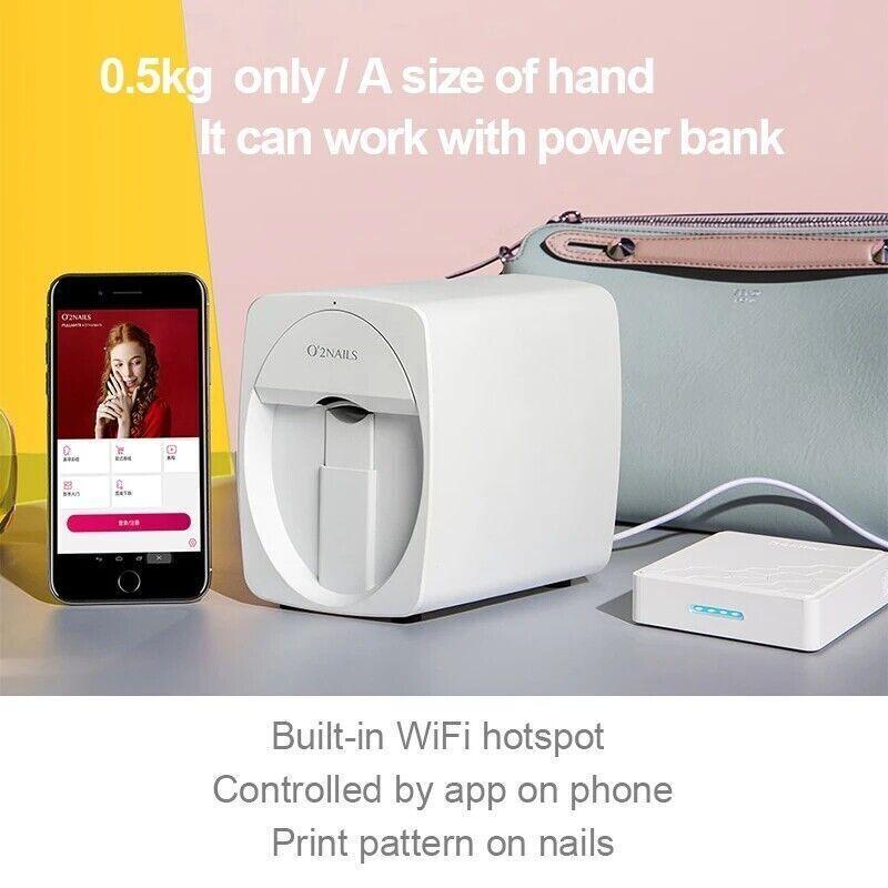 O'2NAILS Portable Nail Printer Mobile APP DIY Nail Art