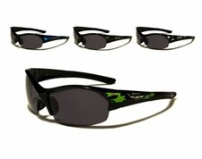 X Loop Sunglasses Wrap Around Plastic Frames Dark Lenses Camo Temples Sport Men