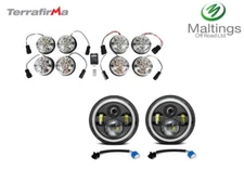 TERRAFIRMA LED HEADLIGHT SET WIPAC LED SIDE LIGHT SET CLEAR GL1191K FITS - DEF 