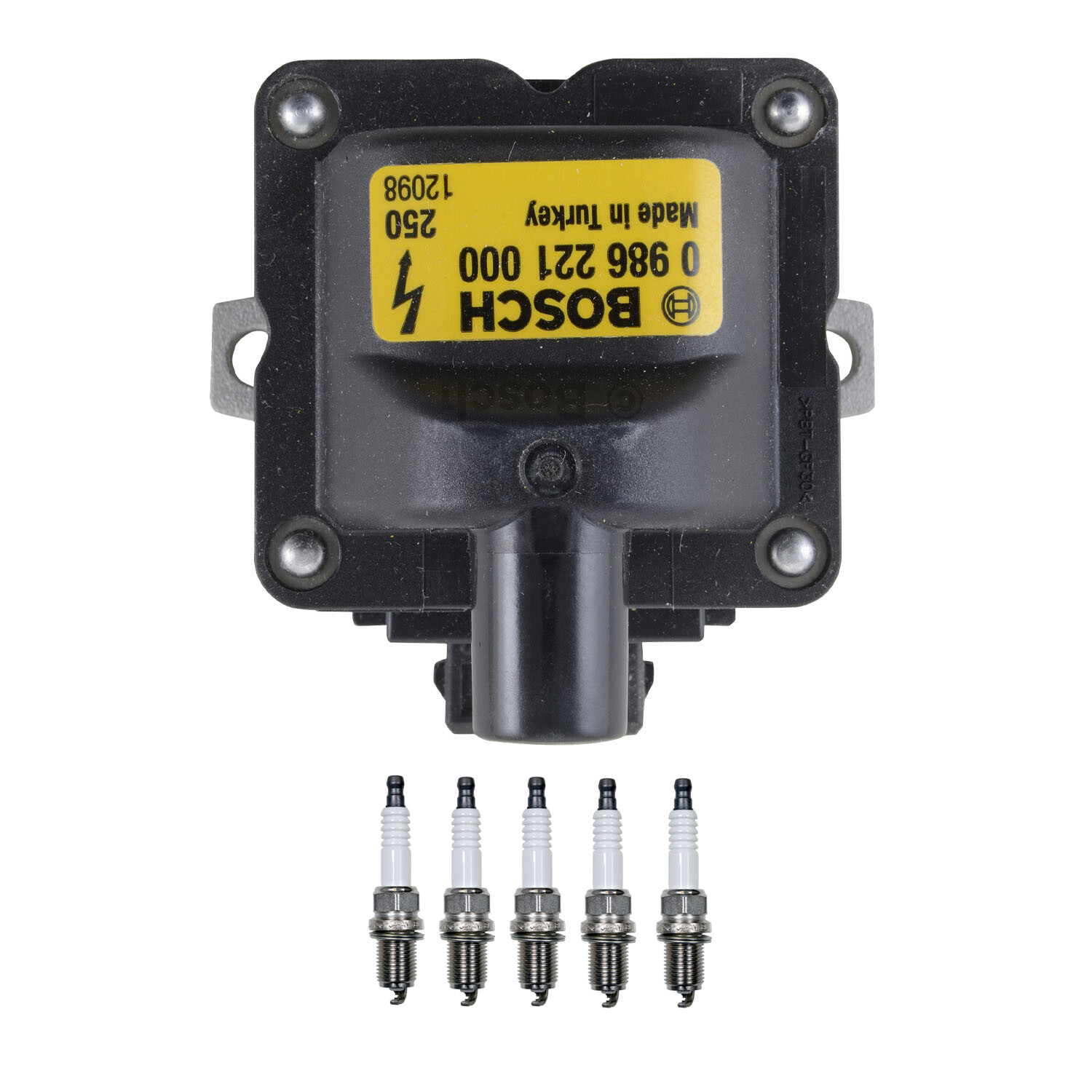 Bosch Ignition Coil Denso 5 Platinum TT Spark Plug Kit For 90 Quattro 2.3 L5