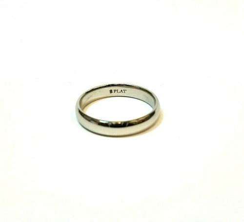 PLAIN MENS PLATINUM WEDDING BAND RING 6.5 GRAMS MANS SIZE 8 1/2 - Picture 3 of 3