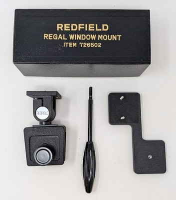 Vintage Redfield Regal Spotting Scope Window Mount w/ Extra Bracket