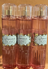 3 x Bath  Body Works Sweetest Song Fine Fragrance Mist 8oz/ 236ML
