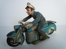 VINTAGE GAMA 126 POLICE MOTORCYCLE MOTRBIKE works not very well display only