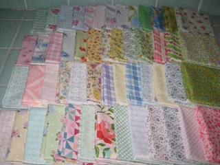 Lot 52 NOS Pastel Print Fat Quarters Florals Roses Moda Devonstone Daisy Kingdom