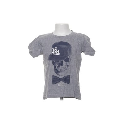 Look 54, T-shirt, Größe: 110, Grau, Baumwolle, Print, Unisex (Kinder) #Vbt