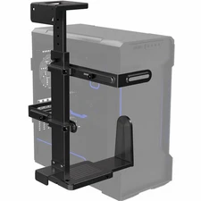 VIVO Adjustable Under Desk Large PC and Wall Mount, Computer Case CPU Holder