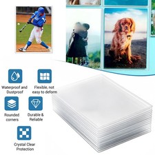 4x6''/5x7''/6x9'' Rigid Plastic Photo Card Postcard Holders Sleeves Protectors