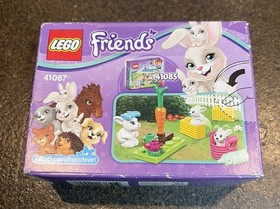LEGO Sealed 41087 White Bunny Rabbit w/2 Babies Friends Easter Pet Animal Hutch